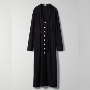 Aritzia Wilfred Black Long Sleeve Button-Up Dress Women’s - Size Small